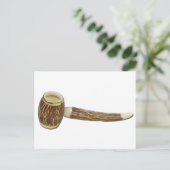 RetroCarvedPipe112010 Postkarte (Stehend Vorderseite)