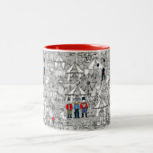 Retroccus bw zweifarbige tasse (Mittel)