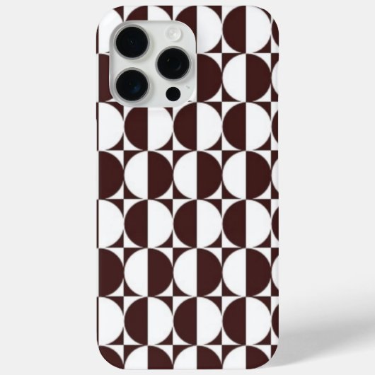 RetroCircle Havana Brown Edition Case-Mate iPhone Hülle (Rückseite)