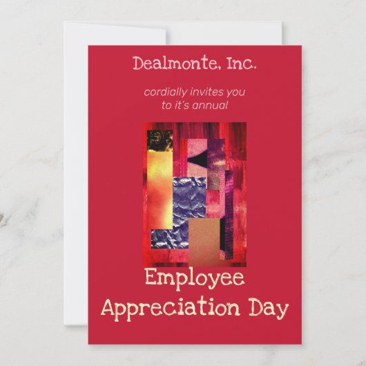 Retrocollage Einladung (Vorderseite)