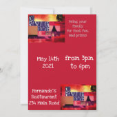 Retrocollage Einladung (Rückseite)