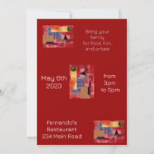 Retrocollage Einladung (Rückseite)