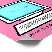 Retrocomputer POSITIVITY PC-Förderung Poster (Ecke)