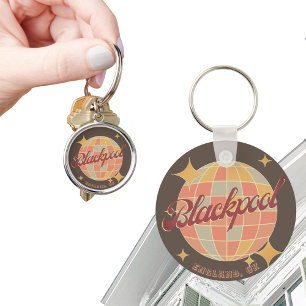 Retrodekor von Blackpool England City Schlüsselanhänger