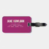 Retrodesign der roten Platine für Nerd Gepäckanhänger (Rückseite horizontal)