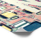 Retrodesign der roten Platine für Nerd Poster (Ecke)