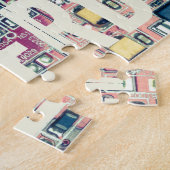 Retrodesign der roten Platine für Nerd Puzzle (Seite)