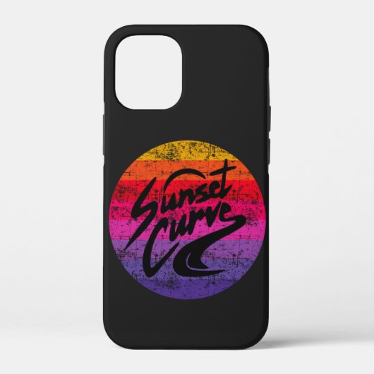 Retrodesign der Sunset Curve Case-Mate iPhone Hülle (Rückseite)