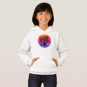 Retrodesign der Sunset Curve Hoodie (Vorne ganz)