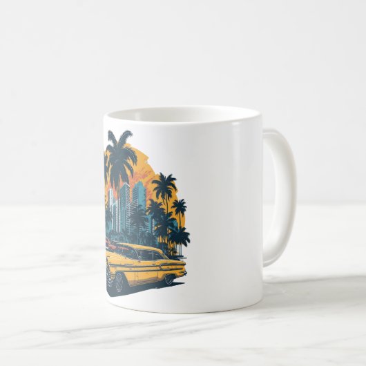 Retrodesign des klassischen Autos Kaffeetasse (VorderseiteRechts)