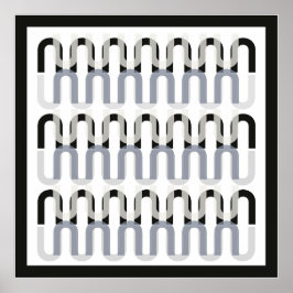 Retrodesign des monochromatischen Deko