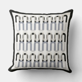 Retrodesign des monochromatischen Deko Kissen