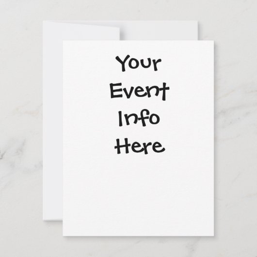 Retrodesign Einladung (Rückseite)