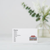 Retrodesign Visitenkarte (Stehend Vorderseite)