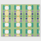 Retrodots Streifen Geschenkpapier (Flach)