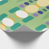 Retrodots Streifen Geschenkpapier (Ecke)