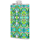 Retrodrehdoodle 60er 70er Vintager Stil Flachmann (Links)