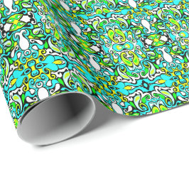 Retrodrehdoodle 60er 70er Vintager Stil Geschenkpapier