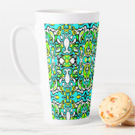Retrodrehdoodle 60er 70er Vintager Stil Milchtasse