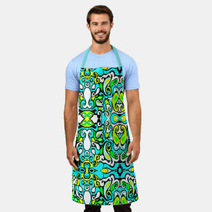 Retrodrehdoodle 60er 70er Vintager Stil Schürze