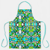Retrodrehdoodle 60er 70er Vintager Stil Schürze (Vorderseite)