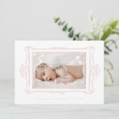 Retrodusche moderne Doodle Foto Rahmen Adoption Ankündigung (Stehend Vorderseite)