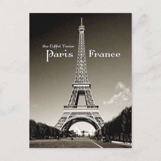 Retroeiffturm Postkarte (Vorderseite)