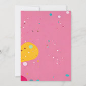 Retroeis in rosa Brautparty aufgekocht Einladung (Rückseite)