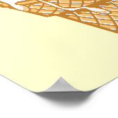 Retroeiskegel Poster (Ecke)