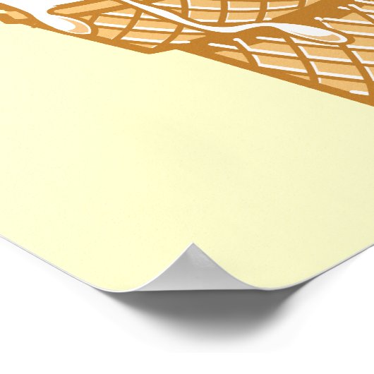 Retroeiskegel Poster (Ecke)