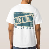 Retroelektriker T-Shirt (Rückseite)