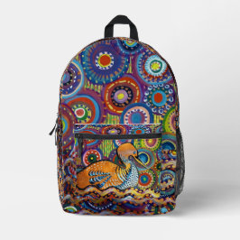 Retroente Bedruckter Rucksack