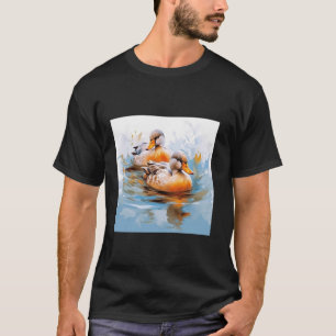 Retroente Pintail Duck Niedlich Duck Duck Wasserfa T-Shirt