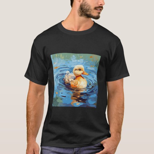 Retroente Pintail Duck Niedlich Duck Duck Wasserfa T-Shirt (Vorderseite)