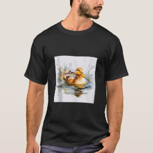 Retroente Pintail Duck Niedlich Duck Duck Wasserfa T-Shirt