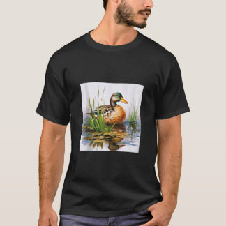 Retroente Pintail Duck Niedlich Duck Duck Wasserfa T-Shirt