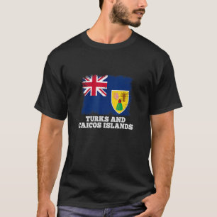 Retrofahne Türken Insel Vintage Flagge Caicos Inse T-Shirt
