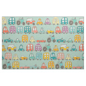 Retrofahrten Minze Stoff (Fat Quarter (45,7 x 55,9 cm))