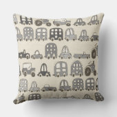 Retrofahrten Mono Kissen (Rückseite)