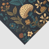 Retrofarben Vintage Pilze & Flora Seidenpapier (Ausschnitt)