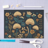Retrofarben Vintage Pilze & Flora Seidenpapier (Handwerk)