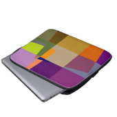 Retrofarbener Pop Art. 2 Laptopschutzhülle (Vorne Knopf)
