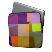 Retrofarbener Pop Art. 2 Laptopschutzhülle (Vorderseite Links)