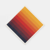 Retrofarbener Regenbogen Serviette (Ecke)