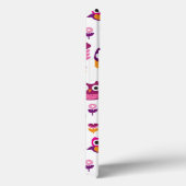 Retrofarbenfrohe Uhvogelmuster Case-Mate iPhone Hülle (Rückseite / Rechts)