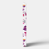 Retrofarbenfrohe Uhvogelmuster Case-Mate iPhone Hülle (Rückseite / Links)