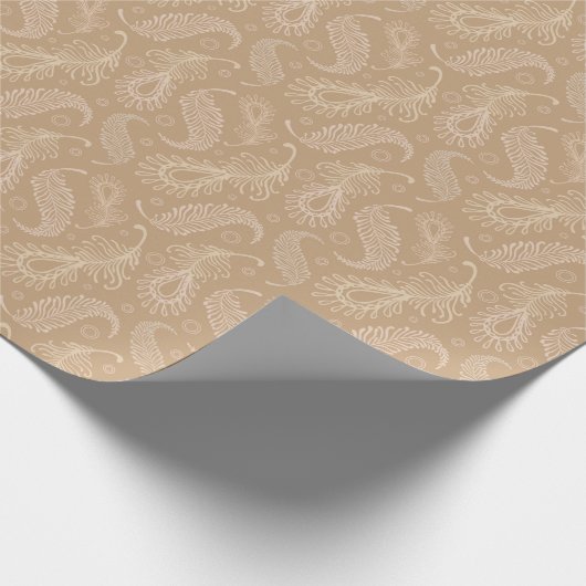 Retrofeater-Blassmuster Geschenkpapier (Ecke)