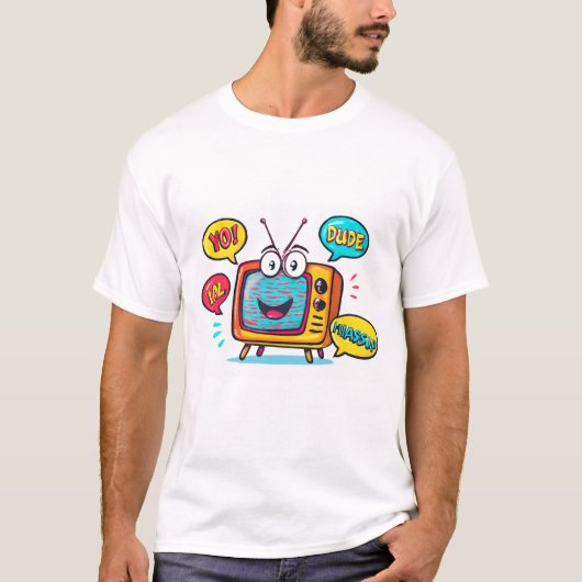 Retrofernseher T-Shirt (Vorderseite)