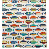 Retrofisch Duschvorhang (Vorderseite)