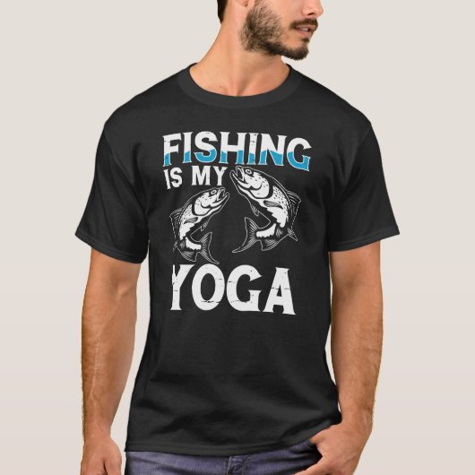 Retrofischen ist mein Yoga T-Shirt (Vorderseite)